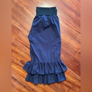 NAVY womens 2 layer ruffle pants